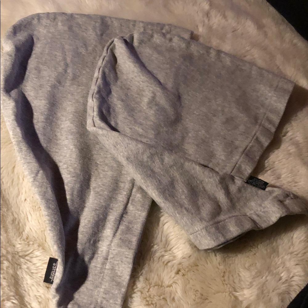 Gray Knit Beanie and Protective Scarf Wet or Dry Hair wrap - Set of 2